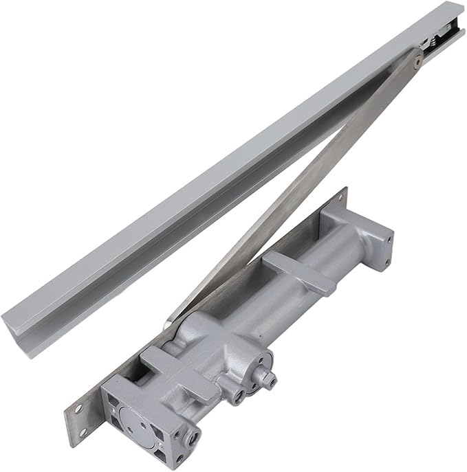 Zerodis Adjustable Safety Spring Hydraulic Door Closer 90° for Commercial and Residential, Made of Premium Zinc Alloy, Prevents Slamming, Suitable for Doors up to 222KG with a Width of