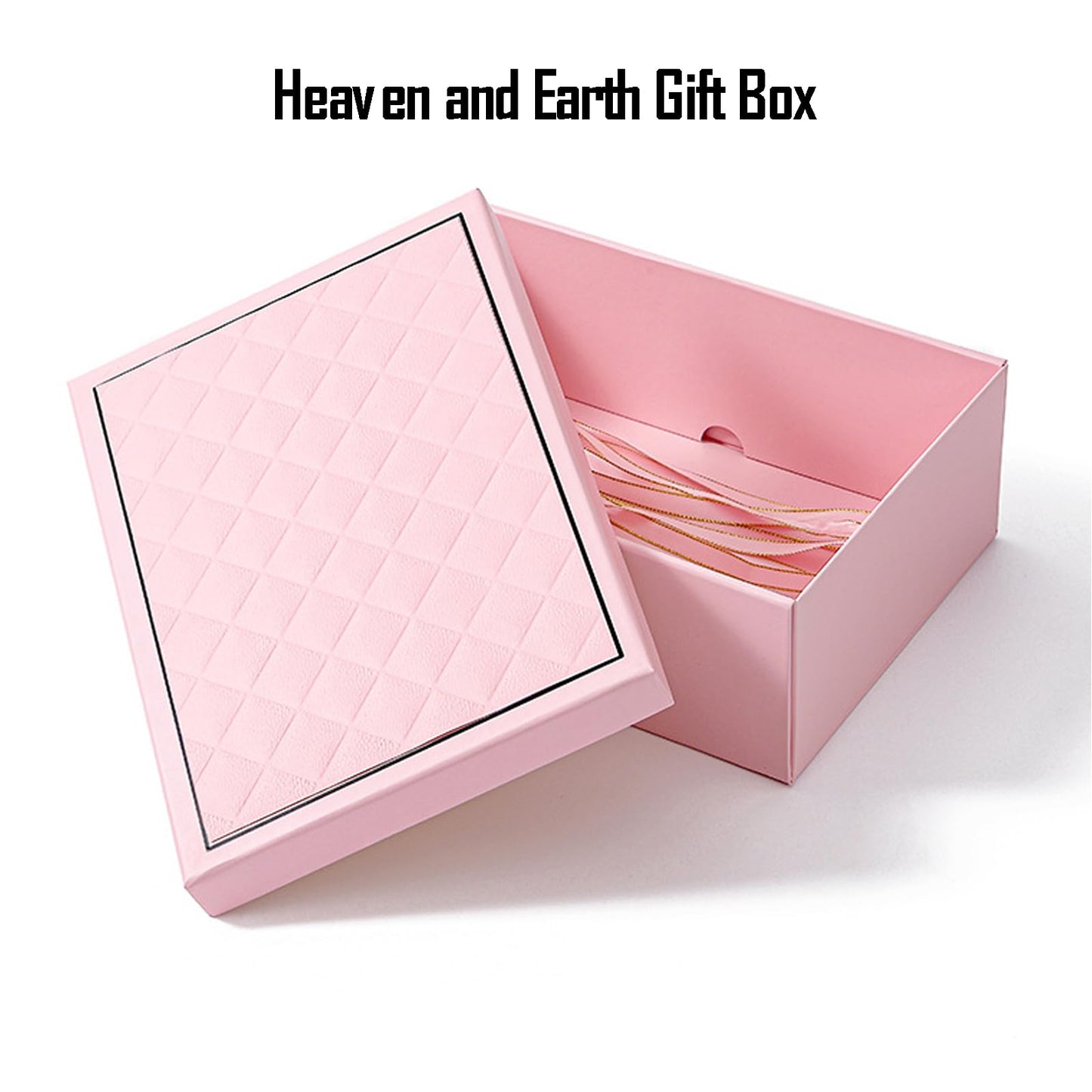 kaxilu Black Gift Box Luxury With Lid & Ribbon, Foldable Gift Boxes 4 Pack 9.8x7x3.3Inches - Elegant Wedding & Birthday Packaging Gifts Box