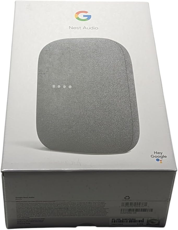 Google Audio Bluetooth Speaker - Wireless Music Streaming, Powerful Sound, Assistant Built-in, Wi-Fi and Bluetooth Connectivity, Smart Home Control, Stereo Pairing (Charcoal)