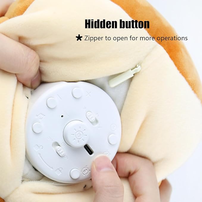 Cute Toast, Digital Alarm Clock Lamp, Bedside Desk Accessory, Rechargeable Plush Nightlight with Adjustable Timer Dimmable Glow, Home Decor Gadget, Bedroom Living Room Office Study Table