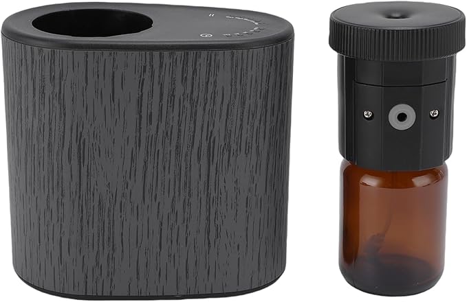 Jiawu Essential Oil Diffuser, Waterless 60ML Smart Aromatherapy Diffuser, Smart Scent Air Machine with APP Control for Bedroom, Living Room, Car, Office (Black)