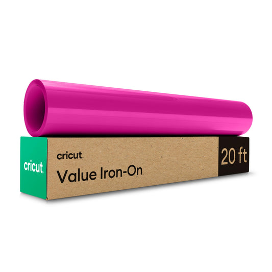 Cricut® Value Iron-On, Magenta (12 in x 20 ft) - HTV Heat Transfer Vinyl