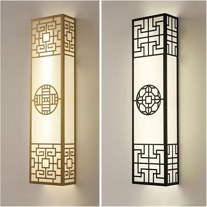 Chinese Style Bedroom Wall Lamp Strip Shaped Zen Background Wall Bedside Lamp Living Room,for Bedroom
