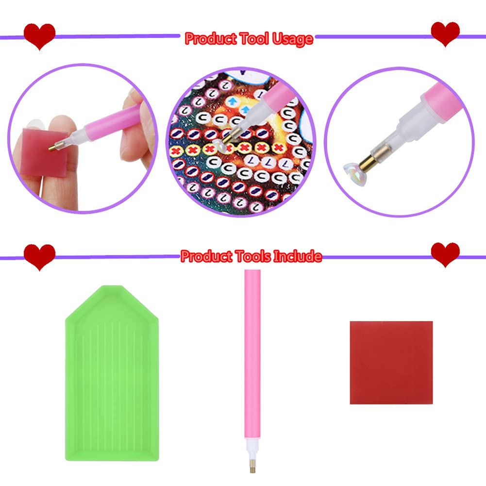 Sulunmo DIY Diamond Art Cards Kits for Adults, 5D Diamond Painting Kits Art Birthday Cards Birthday Gifts for Families, Friends, Partners(6Pcs with Envelopes Fantasy Cards-54) (Fantasy-Cards-54)