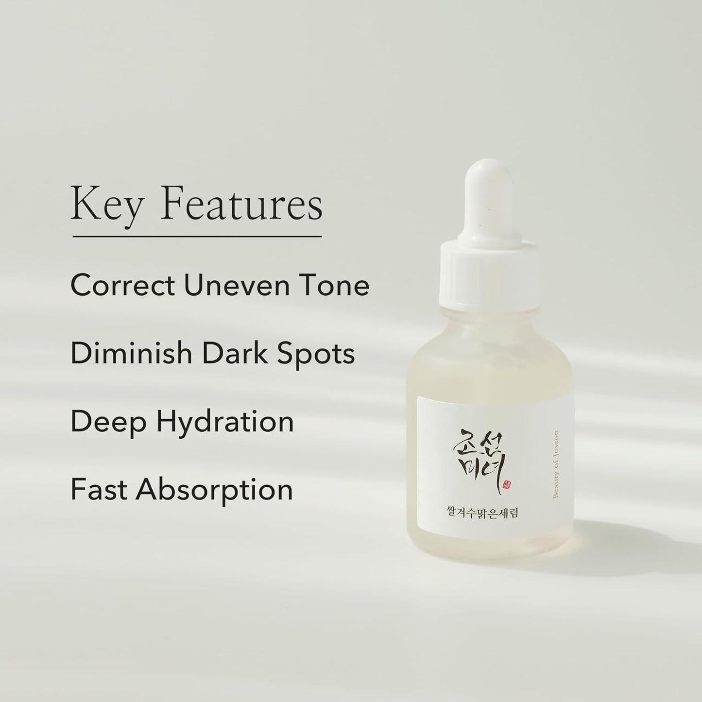 Beauty of Joseon Glow Deep Serum Rice Alpha-Arbutin Moisturizing Uneven Skin Tone Daily Korean Skin Care for Men and Women, 60ml, 2 Fl.Oz