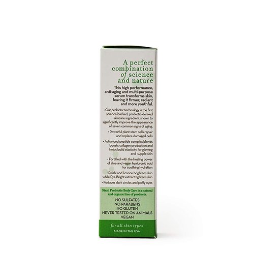 Advanced Anti Aging Serum with Plant Stem Cells, Advanced Peptides,Science Backed Probiotic Technology, Vegan, Organic & Natural Ingredients