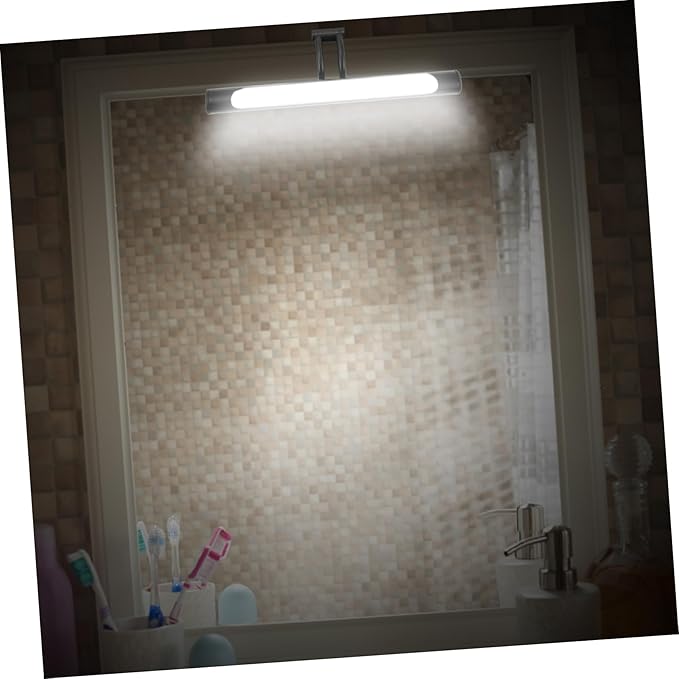 VILLCASE Makeup Mirror LED Front Light with Charging Brightness for Bathroom and Bedroom Three Color Temperature Wall Lamp for Dressing Table and Mirror Cabinet