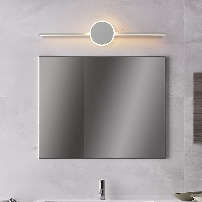 Wallps,Mertnk Bath Mirrorps Vanity Light Bathroom Mirror Lights Waterproof Led Mirror Front Light Stainless Steel and Acrylic Make-Upp Indoor Lightifixture Wall Light/Three Color Light/61Cm