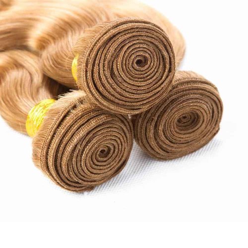 Giginger Brazilian Human Hair Bundles 16 18 20 Inch Honey Brown 27 Color Body Wave Bundles Human Hair Unprocessed Virgin Quick Weave Hair for Black Women