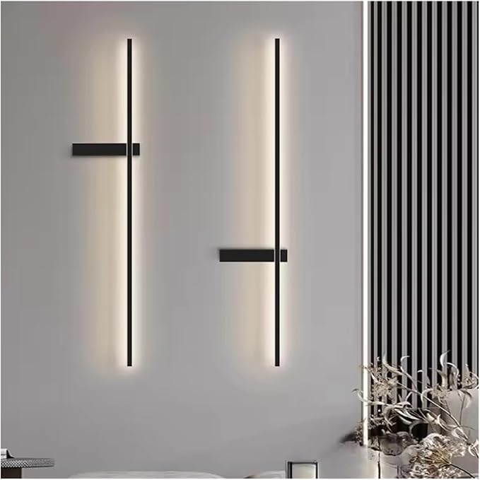 LED Wall Lamp Modern Minimalist Strip Wall Decor Lights Lighting for Bedroom Bedside Living Room TV Sofa Lobby Background Decor,Wall Lamp