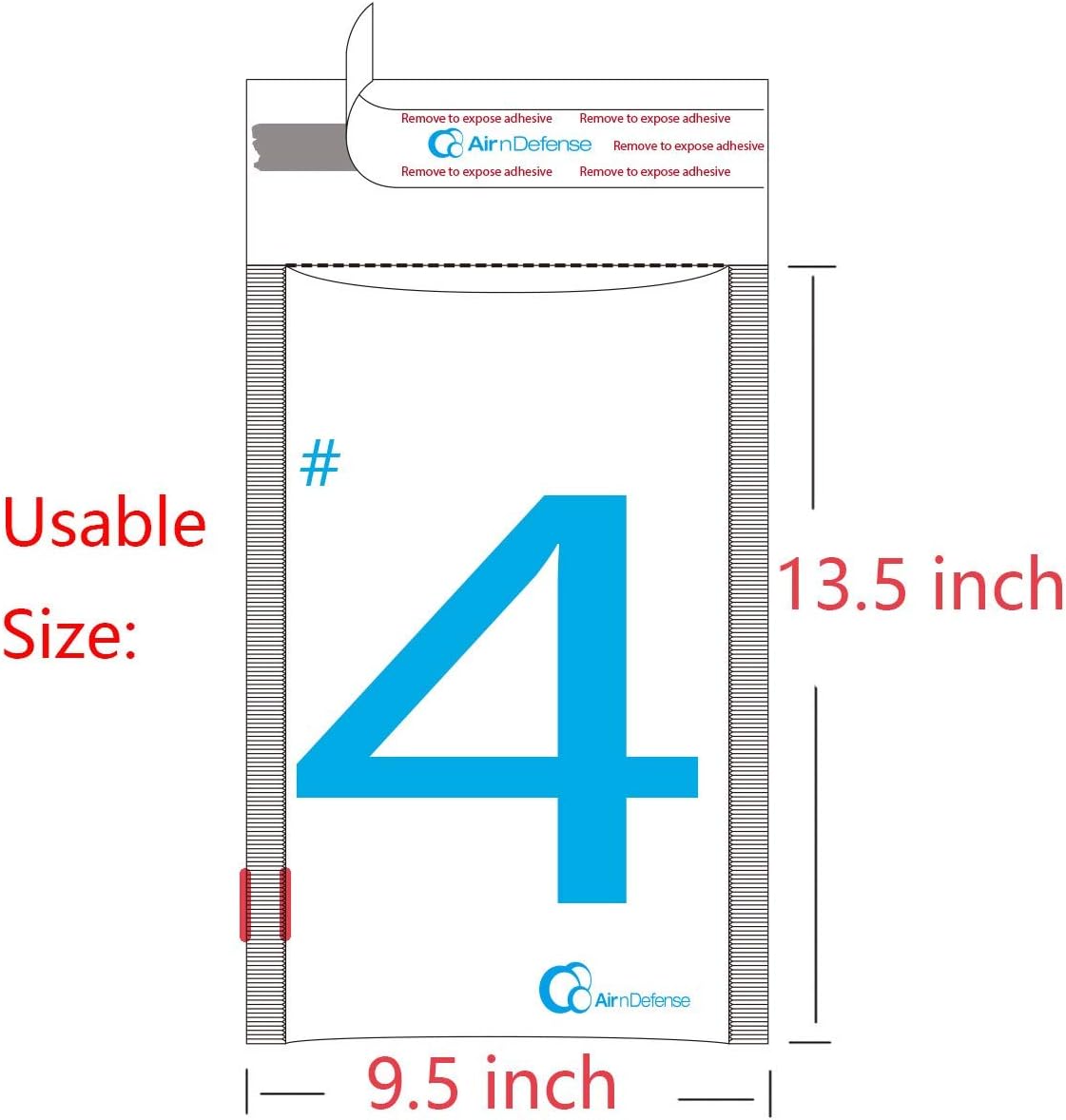 100/200/300/400/500/1000 pcs #4 9.5x14.5 Poly Bubble Padded Envelopes Mailers Shipping Bags AirnDefense (200)