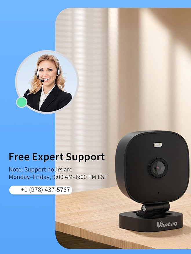 VIMTAG 2.5K Security Camera Indoor/Outdoor, Cameras for Home Security with Color Night Vision, AI Human Detection, Spotlight/Siren, Pet/Baby Monitor, IP66, 2-Way Audio,Works with Alexa, Wired, 4 Pcs