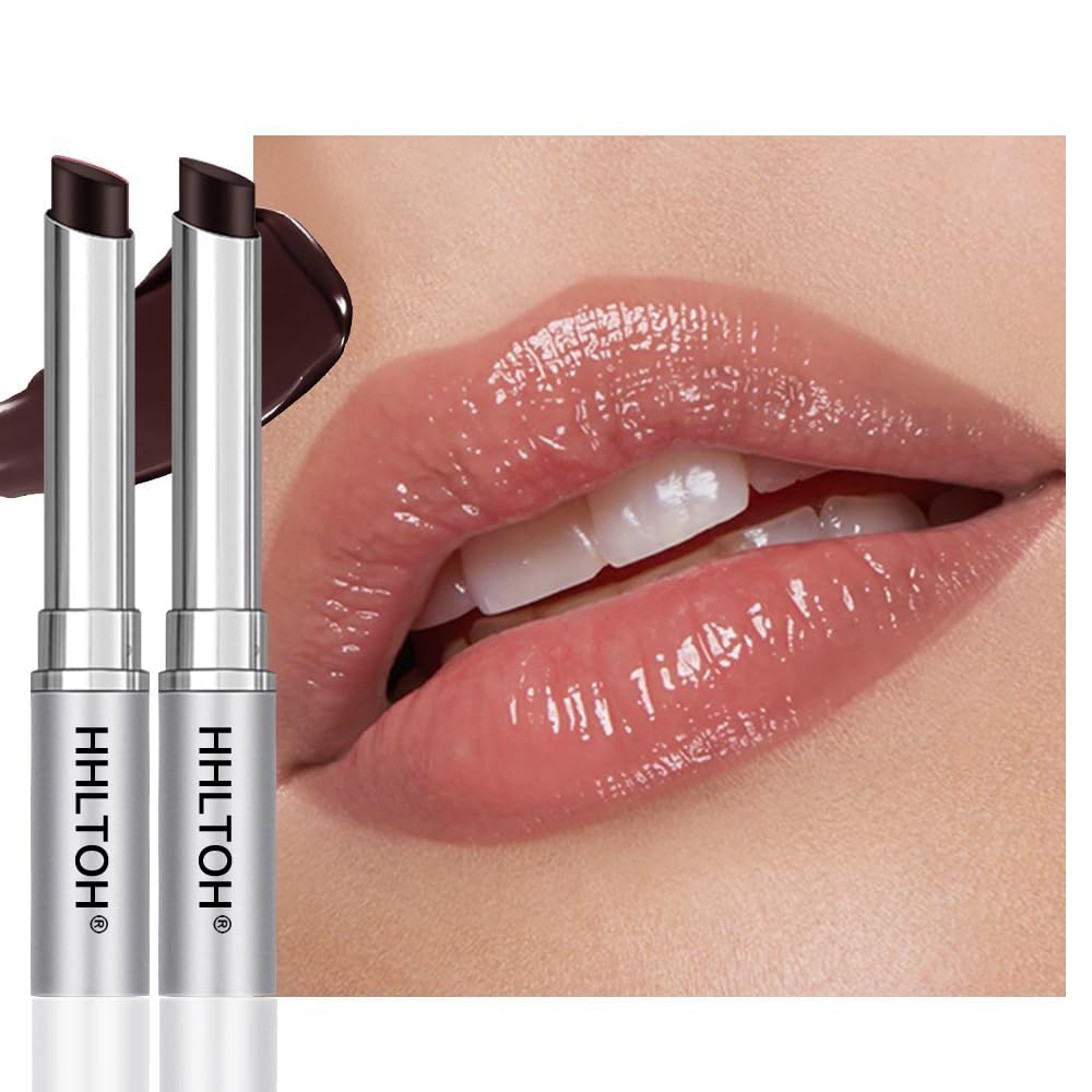 2PCS Honey Tinted Lips Balm Lipstick â Sheer Hydrating Lip Balm for Women All Skin Tones â Moisturizing Nourishing Lip Balm with Natural Black Cherry Tint â BÃ¡lsamo Labial Hidratante con Color