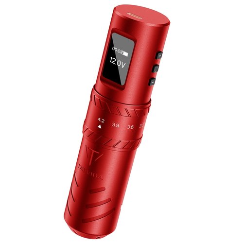 Tattoo Gun Wireless tattoo machine, 2400mAh Rotary Tattoo Machine with 7 stroke length Options, Pro Tattoo Guns with Motor Power reliable for all kinds of needles, ink (One Battery)