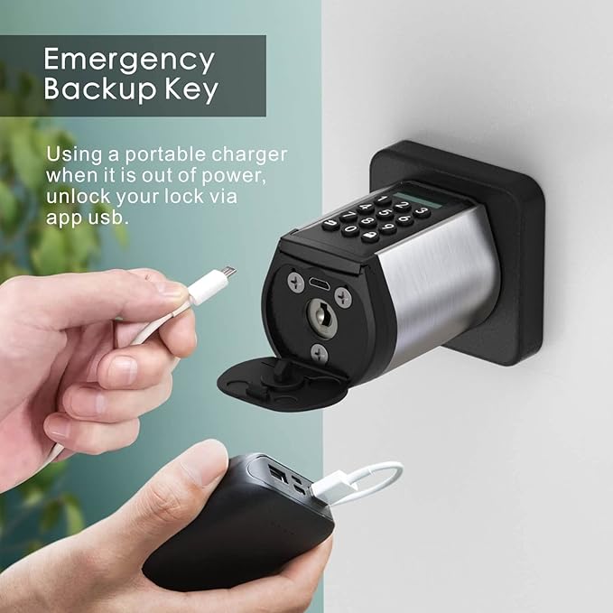 WELOCK Smart Deadbolt Lock, Keyless Entry Door Lock for Front Door, Security WiFi Deadbolt with Keypad, App Control, Anti-Peeking Password,Easy Installation for Bedroom,Home, Apartment,Hotel,Garage
