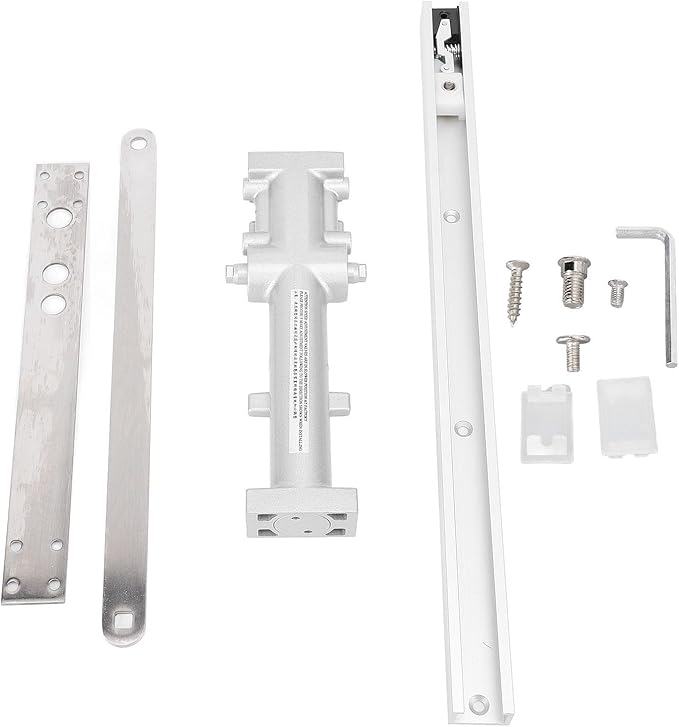 GOTOTOP Automatic Door Closer Hydraulic Commercial Grade Closer Adjustable Spring 2-Stage Speed for 40-65kg Doors up to 1100mm with Aluminum Alloy Construction
