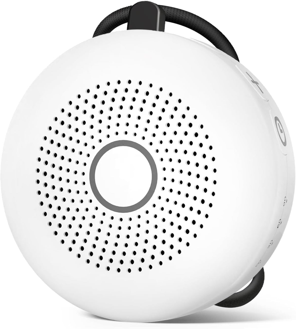 Sleepbox Portable White Noise Machine 30 Soothing Sounds Rechargeable Battery Small for Travel 32 Volume Control Noise Canceling Sleep Machine Sound Therapy for Baby Kids Adults (White)