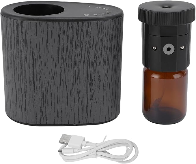 Fabater Essential Oil Diffuser, Waterless 60ML Smart Aromatherapy Diffuser, Smart Scent Air Machine with APP Control for Bedroom, Living Room, Car, Office (Black)