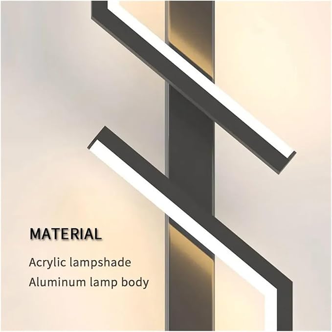 2pcs Minimalist Strip LED Living Room Decoration Wall Light Modern Background Bedroom Bedside Wall Light, for Living Room