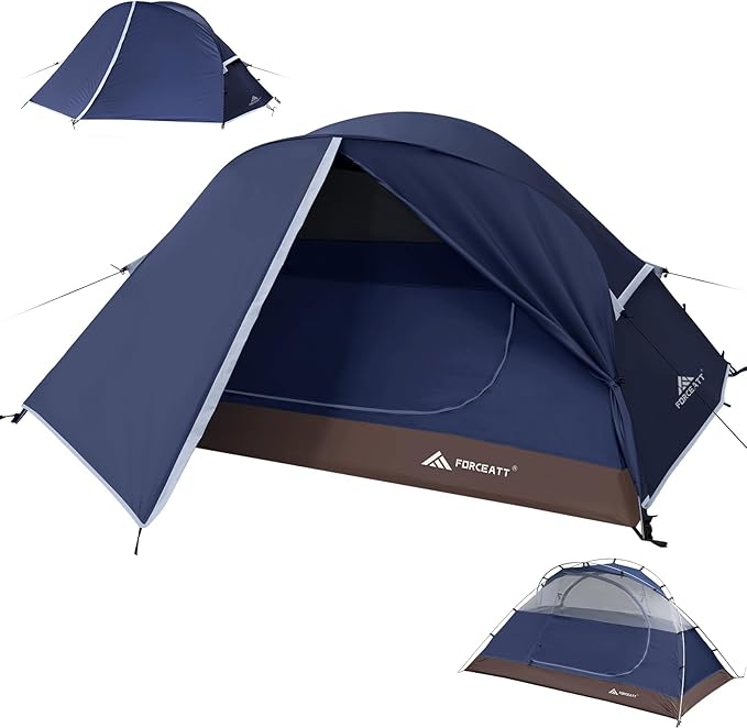 Forceatt Camping Tent 2 Person, Backpacking Tent Waterproof & Windproof, Ultralight Instant Tent with Rain Fly for Camping, Hiking, Outdoor