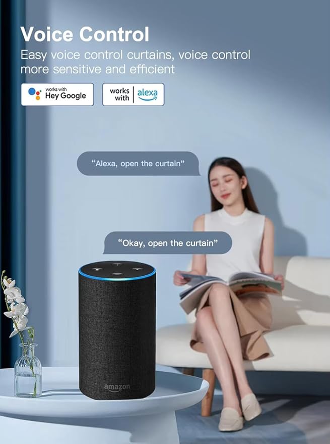 Hidden WiFi Smart Curtain Track System, 2.0N.m <30dB Quiet Brushless Motor, Automatic Ripple Fold Drapery Opener with Remote, Alexa & Google Home, 132lb Load, SX-X20 (7 meters (275.6 inches))