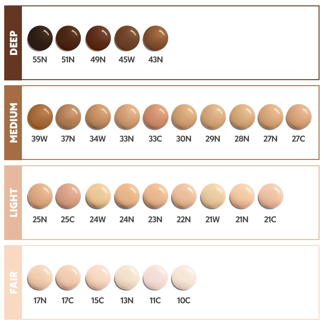TIRTIR Mask Fit Red FoundationㅣLong Lasting Flawless Coverage, Energy Essence, Lightweight, Hydrating, Pore-Blurring, Breathable Satin Finish, Makeup, Radiant Skin, #24N Latte, 1.01 Fl Oz
