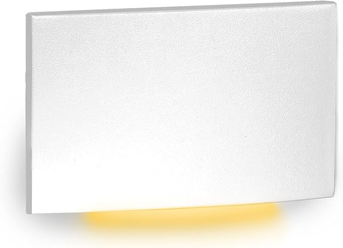 WAC Landscape Lighting, LEDme 120V LED Horizontal Scoop Indoor and Outdoor Step and Wall Light 3000K Built-in LED in White