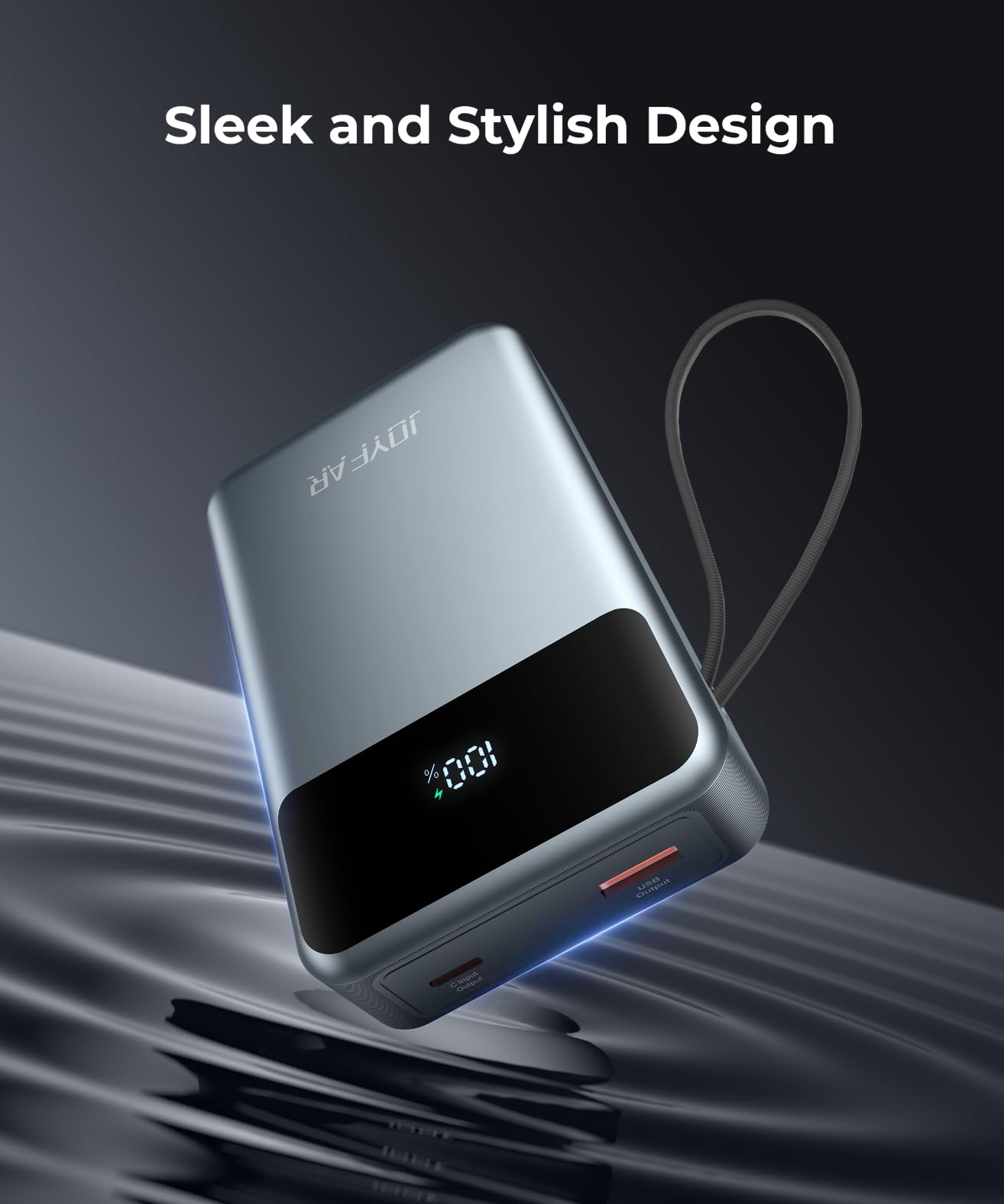 JOYFAR Portable-Charger-Power-Bank Travel Essentials Battery Pack USB C 30000mAh Built in Cable 22.5W Phone Fast Charging Powerbank Compatible with iPhone 16 15 14 13 12 11 iPad Samsung Google Xiaomi