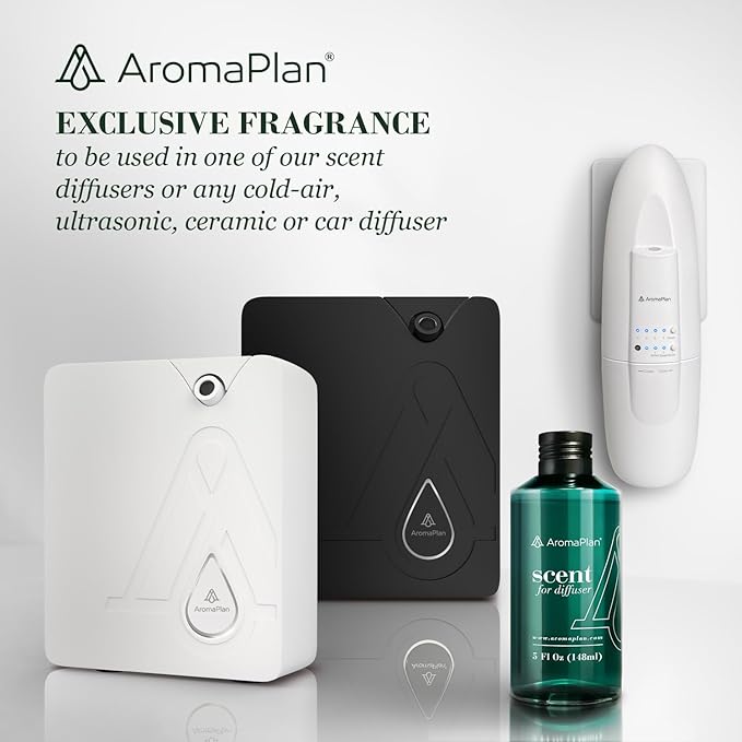 AromaPlan Hotel Scents Vanilla Birch 5 Fl Oz (148ml), Home Luxury Aroma & Hotel Fragrance Diffuser Oil- Hotel Diffuser Oil for Aromatherapy- USA Made, Bigger Bottle, Bolder Aroma & Longer Lasting