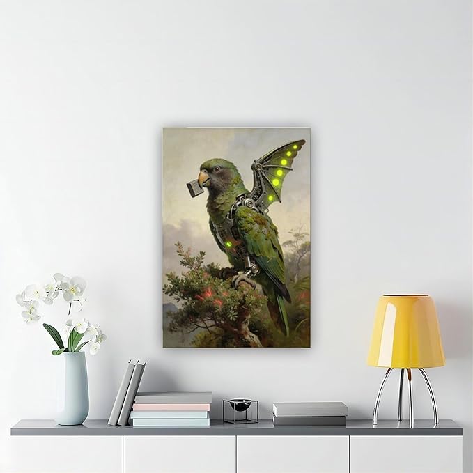 Framed Mechanical Fantasy Wall Art for Modern Living Room Industrial Sci Fi Decor Statement Piece 08x12inch(20x30cm)