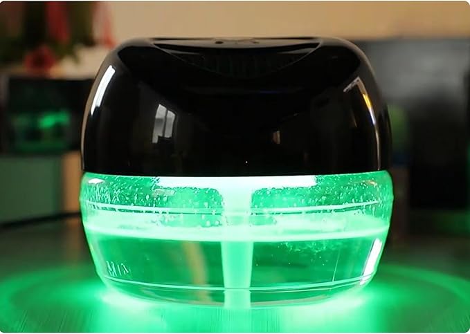 Purifier Air Washer, Air Fresher Aroma Diffuser for Home, Office, Air Purifier with Night Light (Black)