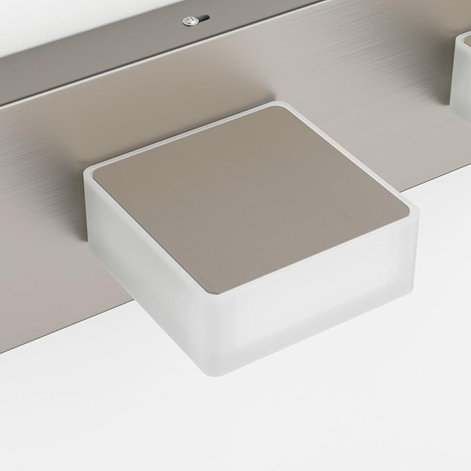 Ralbay Brushed Nickel Bathroom Lights Fixtures Dimmable 5 Color Temperature Acrylic Modern Vanity Lights for Bathroom Brushed Nickel-5 CCT 40.4 inch