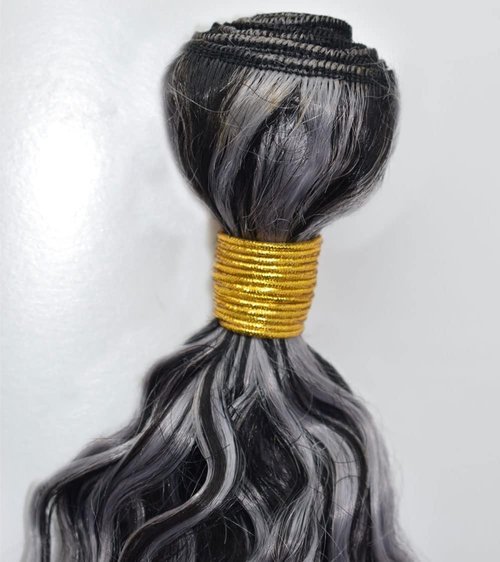 Condescension P4/Grey Human Hair Bundles 18 20 22 inch Water Wave Human Hair Bundles Highlight Chocolate Grey Unprocessed Soft Sewn In Hair with Double Weft for Black Women