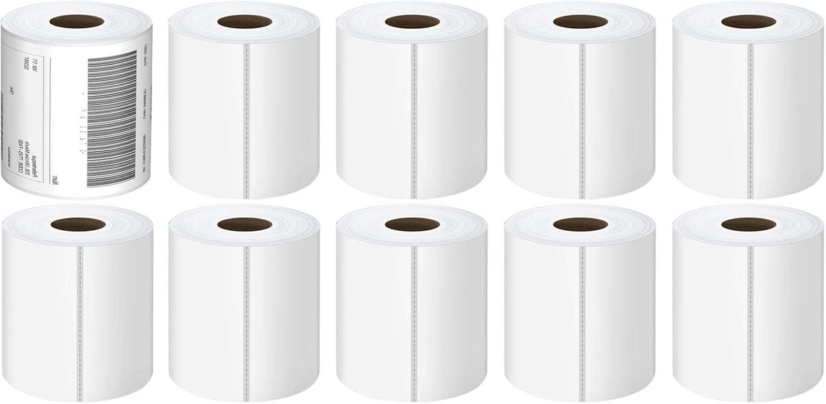 4x6 Thermal Labels - 2500 Labels, Industrial, Direct Thermal, Perforated, Postage, Shipping, Compatible with Zebra, MUNBYN, Polono, USPS, UPS, FedEx, DHL, Amazon, eBay & PAYPAL