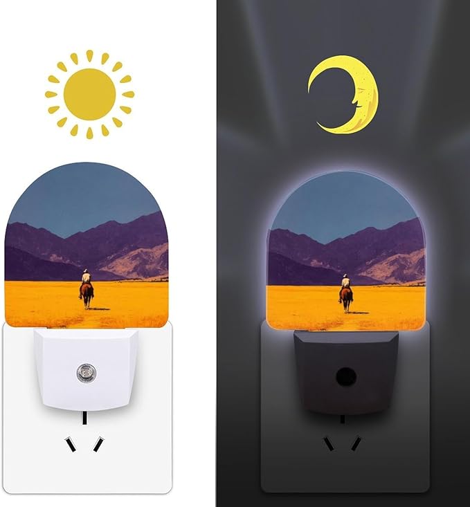 Plug in Night Light with LED & Smart Light Sensor, Stratum Auto-On/Off Night Lights Plug Into Wall for Bedroom, Bathroom, Hallway, Stairway