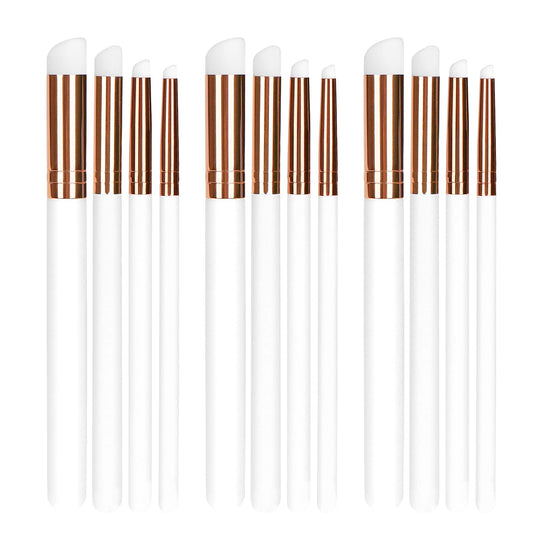 UNIMEIX Mini Blending Brushes for Card Making, Dry Miniature Painting Set Background Blender Paint Brushes Small Detailed Paint Brushes (12 Pack)