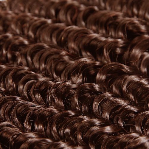 Color #4 Bundles Human Hair Chocolate Brown Deep Wave Bundle 20 22 24 Inch Brazilian Virgin 3 Bundle Drak Brown Bundles Hair Weave