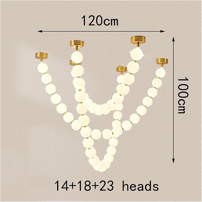 Modern Chandelier, Modern Home Decor led Lights Pendant Light Lamps for Living Room Chandeliers for Dining Hanging Indoor Lighting(B 55 Heads,Warm White)