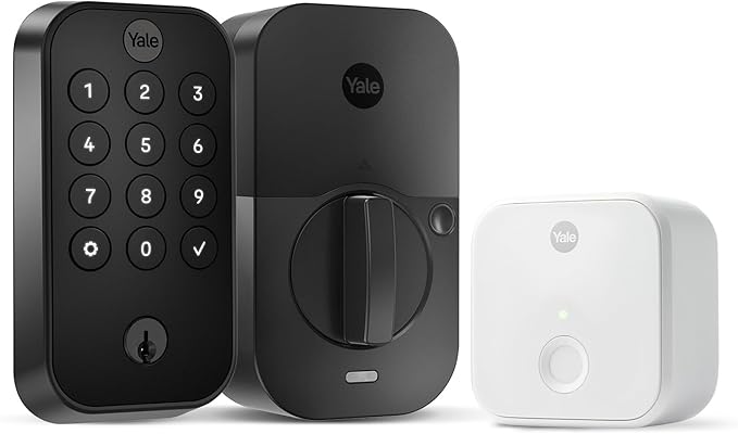 Yale Assure Lock 2 Keypad with Wi-Fi Connect, Black Suede Deadbolt for Vacation Rental Hosts, YRD410-CB1-BSP