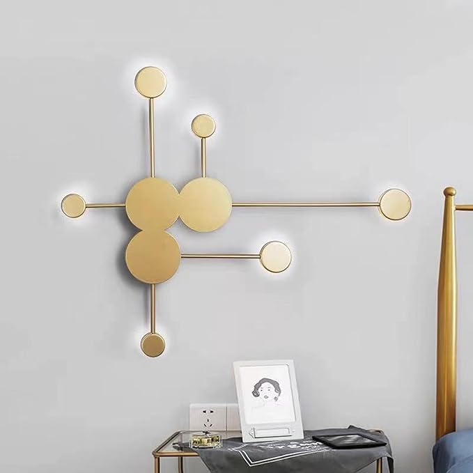 Lights LED Modern Indoor Nordic Circle Background Creatively Decorative Acrylic for Living Room Bedroom