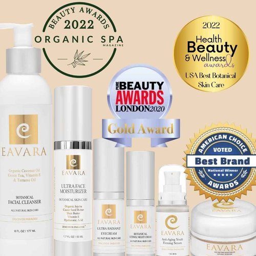 Organic Ultra Face Moisturizer, Natural Facial Cleanser and Retinol Night Cream