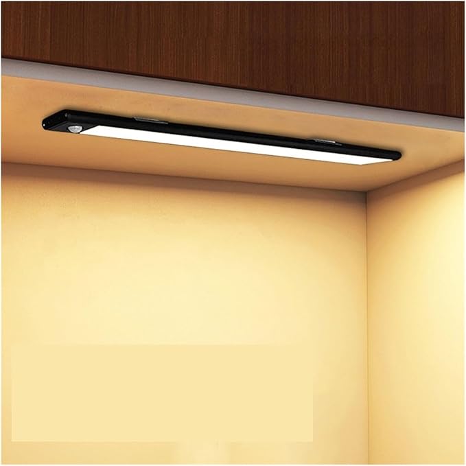 Intelligent Human Body Induction Night Light led Hallway Home Rechargeable Automatic Switch Corridor Corridor Wall Light (Color : Warm, Size : 30cm)