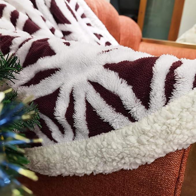 LOMAO Sherpa Fleece Blanket Fuzzy Soft Throw Blanket Dual Sided Blanket for Couch Sofa Bed (Rose Brown, 60''x80'')