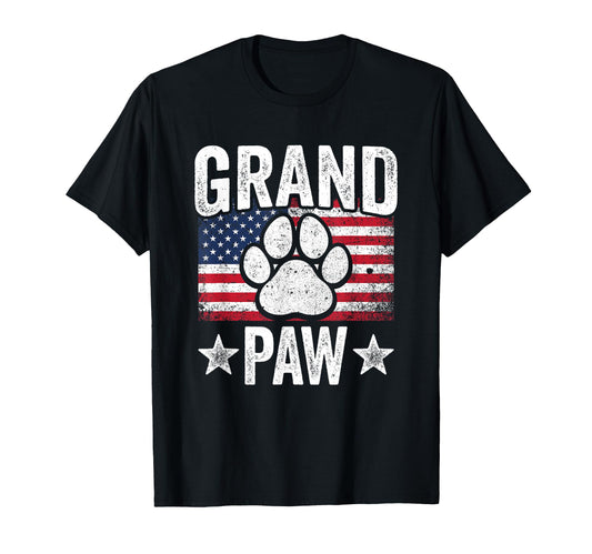 Grandpaw - Dog Grandpa Father's Day Family Grandkids T-Shirt
