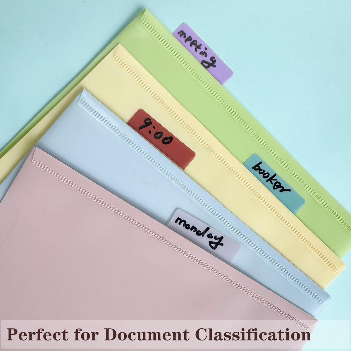 ELII 300 PCS Sticky Index Tabs 2 Inch Book Tabs Writable and Repositionable Page Markers File Tabs Self Adhesive, Labels for Pages Notebooks
