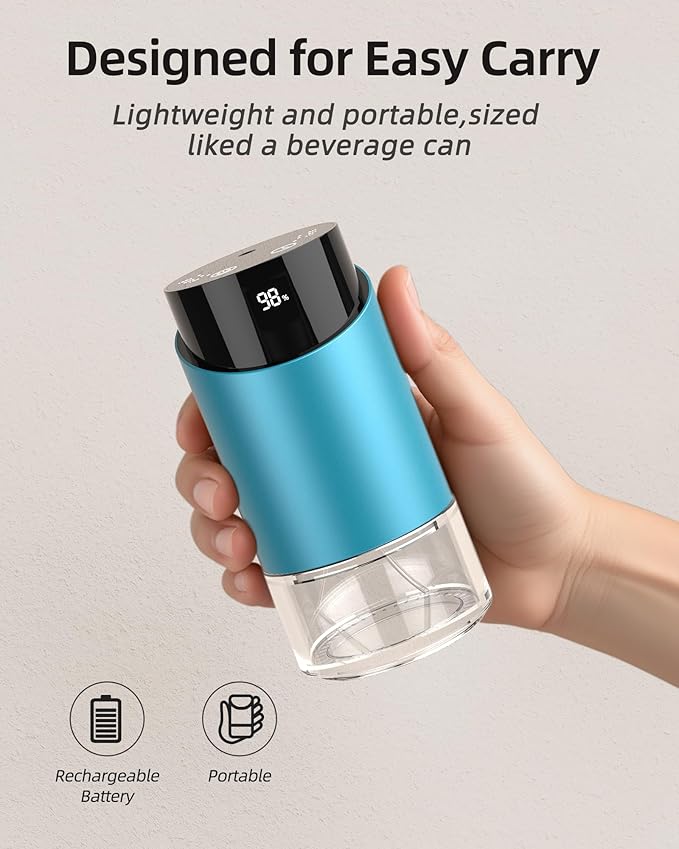 Waterless Essential Oil Diffuser Aromatherapy Scent Diffusers for Home Large Room, Bedroom, Car, Office, Battery Operated Mini Portable Air Freshener, 3 Countdown Timers & 3 Mist Levels