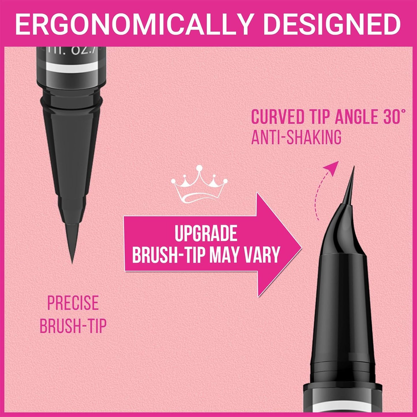 iMethod Eyebrow Pen - Eyebrow Pencil Magical 2-in-1 Eye Brow Pencils for Women with 4-Fork-Tip & Precise Brush-Tip for Natural Hair-Like Brows, Last All-Day, with Eyebrow Spoolie Brush, Dark Brown