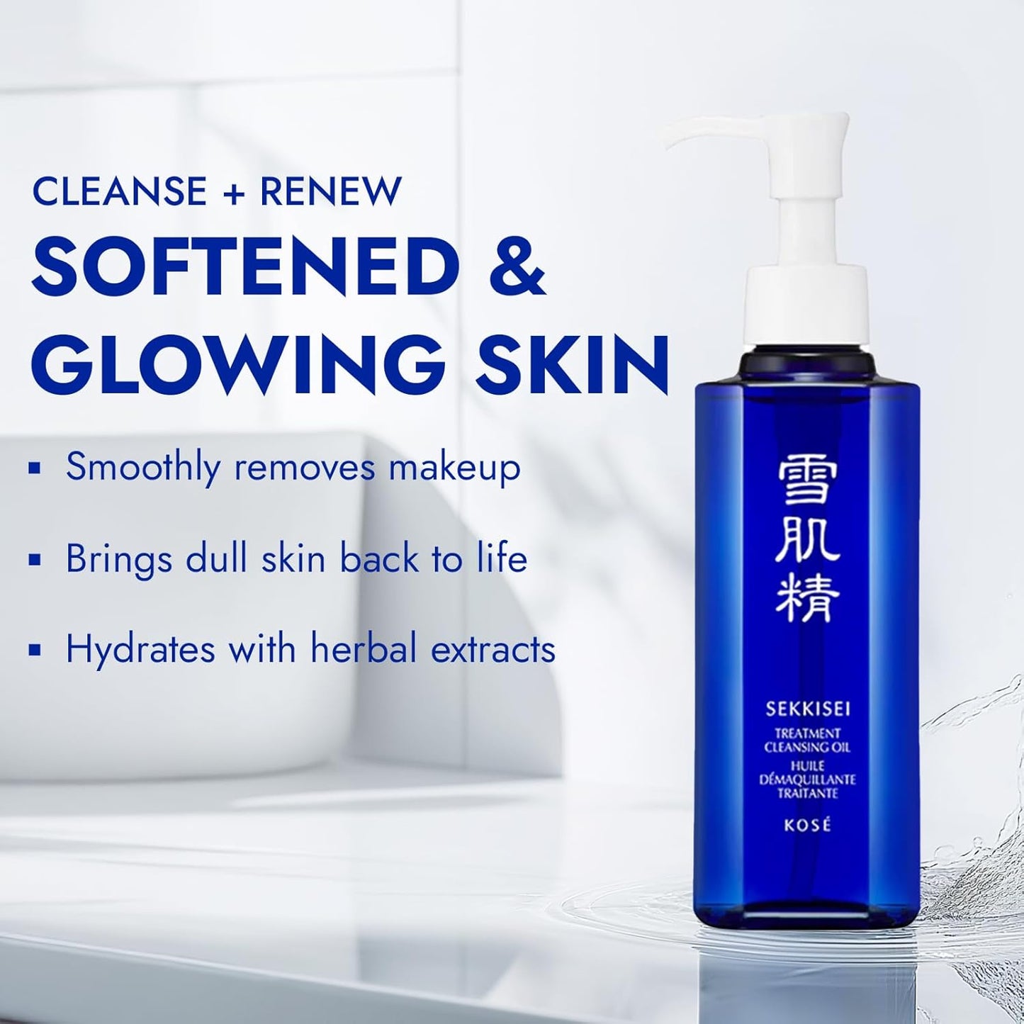 SEKKISEI Treatment Cleansing Oil, Facial Cleanser & Makeup Remover, 5.4 Ounce
