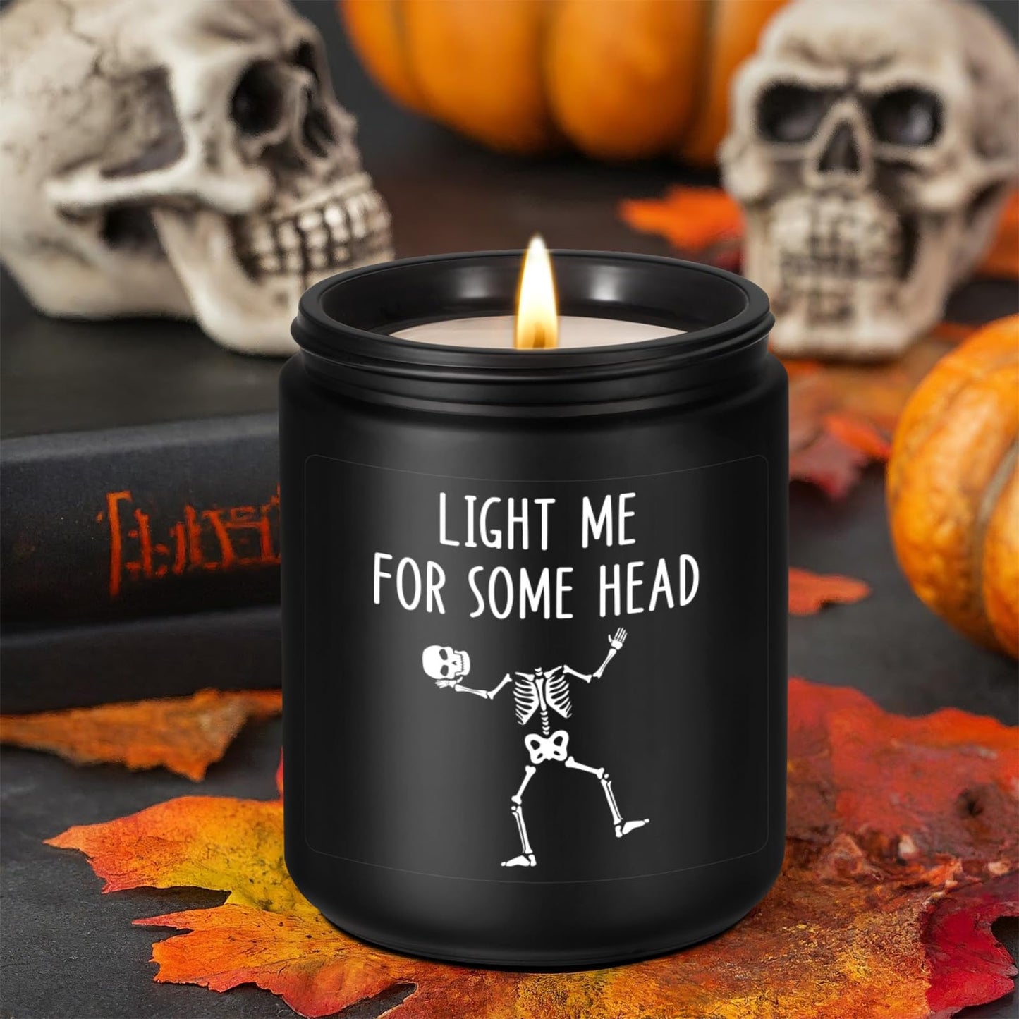Fairy's Gift Scented Candle, Gifts for BF, BF Gifts, I Love You Presents for Him - Halloween, Spooky Birthday, Goth, Boo Basket Stuffers, Anniversary, Funny Skull Presents for Boyfriend, Husband, Him