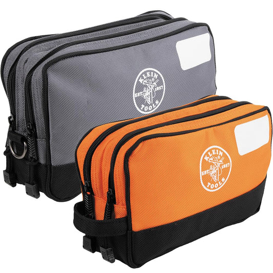 Klein Tools Tool Pouch, Dual Compartments, Heavy-Duty Tool Bag Organizer, Multipurpose Bag
